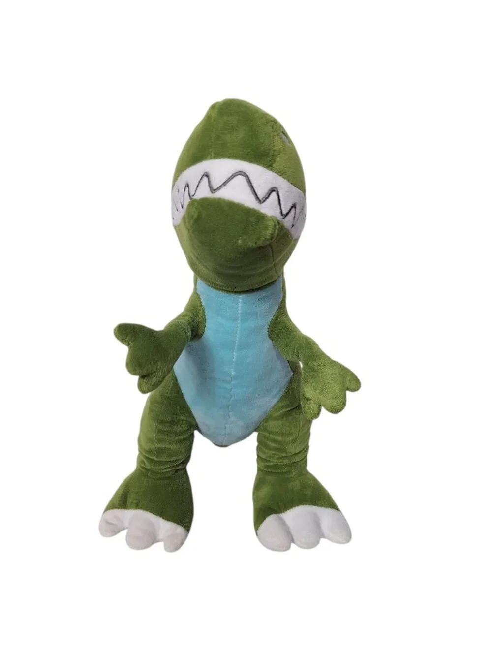 Your Zone T-Rex Dinosaur Plush Soft Green Blue Stuffed Animal Toy 15